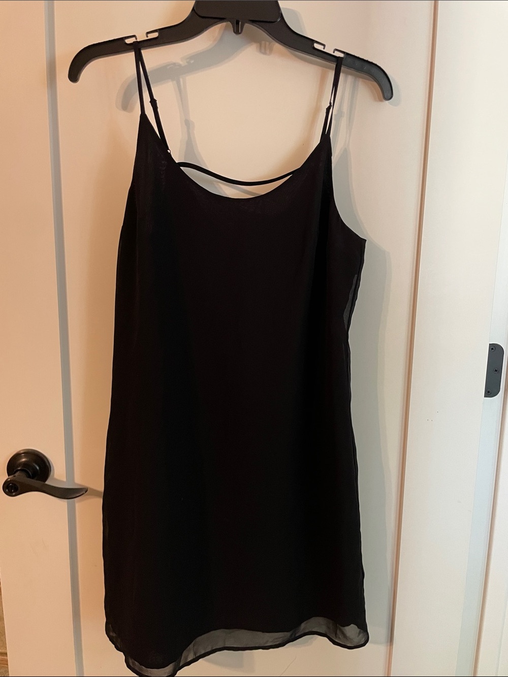 Classic Black Dress with Adjustable Spaghetti Straps